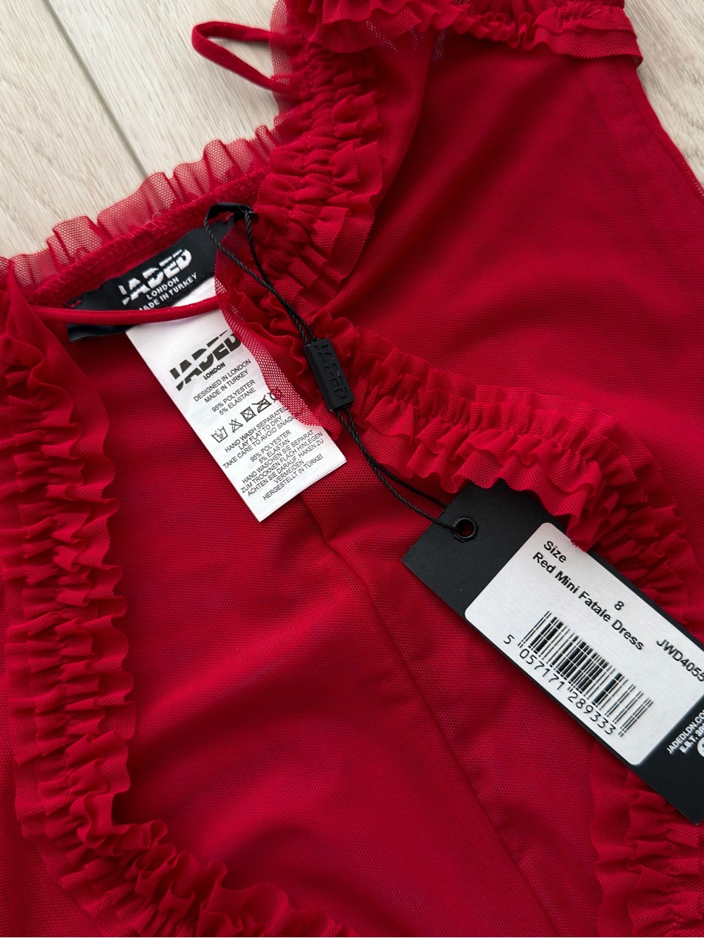 Jaded London Red Cutout Mini Dress - Picture 4 of 5